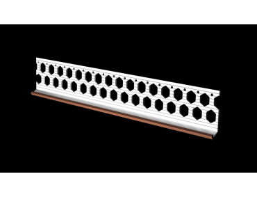 10mm terracotta PVC bellcast bead 