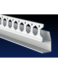 PVC architrave shadow gap 'U' profile